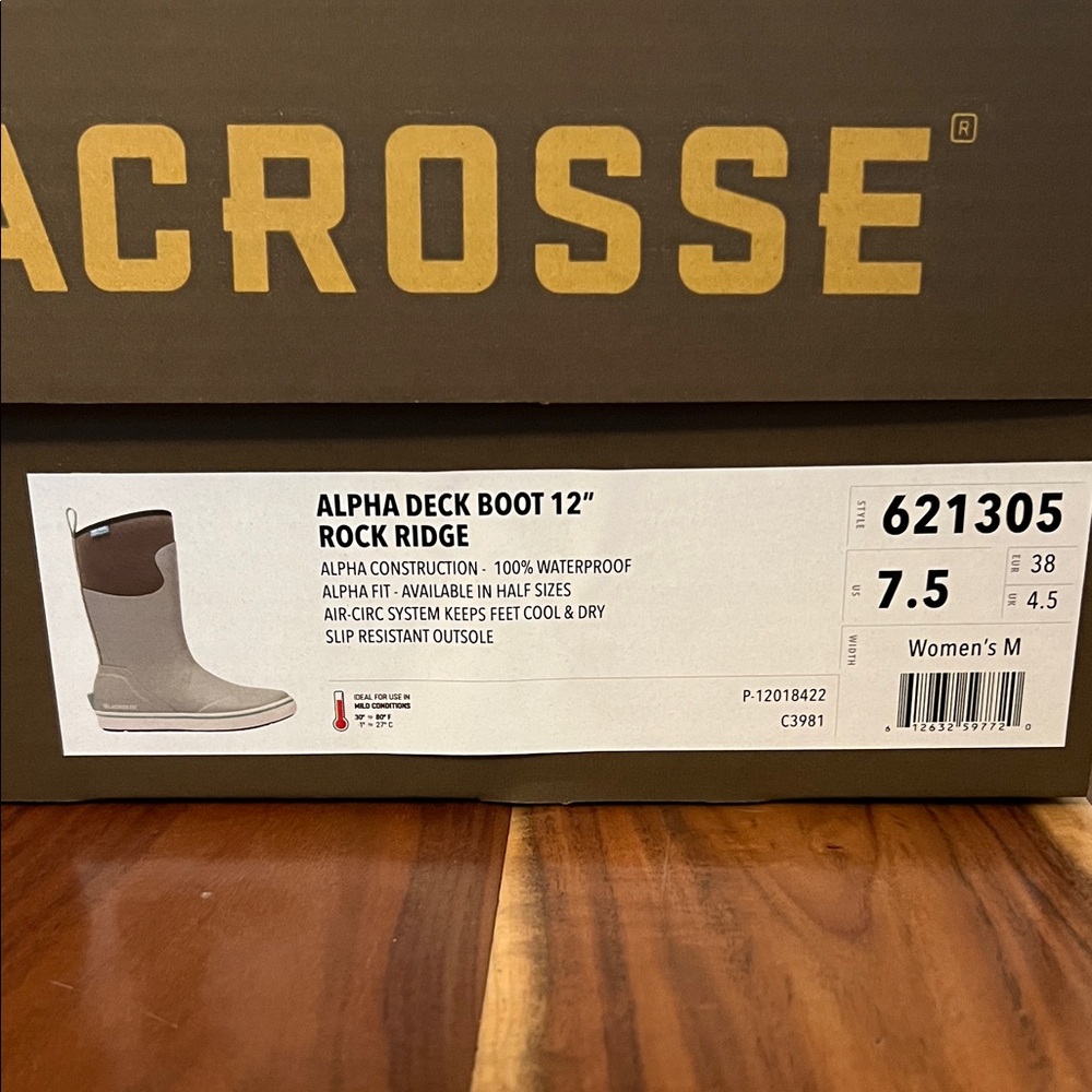 LaCrosse Waterproof Deck 12" Boots Rock Ridge Womens 7.5 - Picture 3 of 7